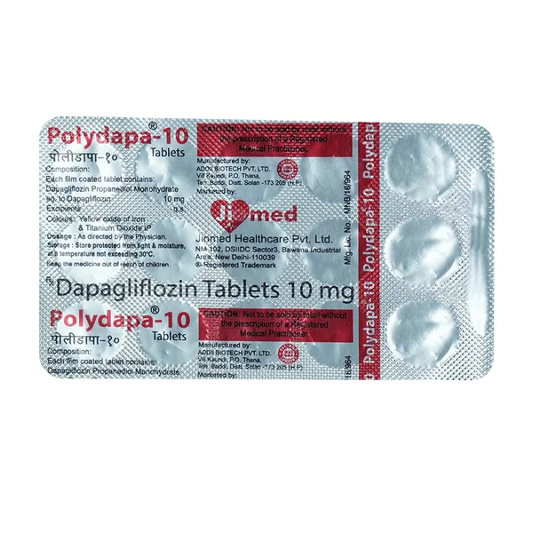 Polydapa-10 Tablet 15's, Pack of 15 TabletS