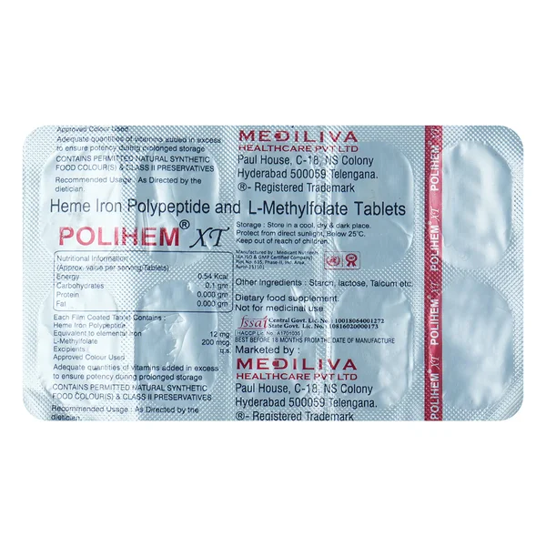 Polihem XT 12/200 Tablet 10's, Pack of 10 TabletS