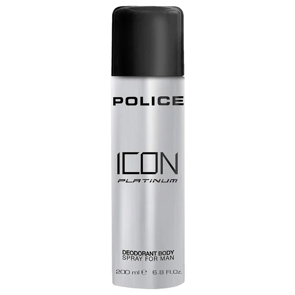 Police Icon Platinum Deodorant Spray for Men, 200 ml, Pack of 1