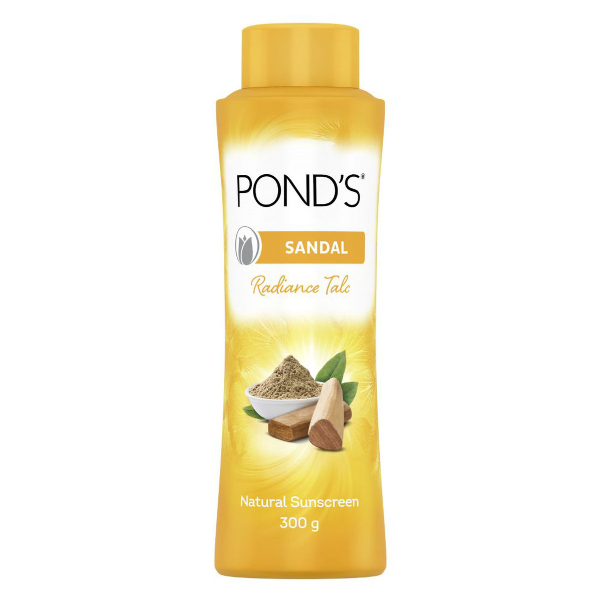 Pond's Sandal Radiance Talc Powder 300 gm | Goodness Of Sandalwood | With Natural Sunscreen | Fight Body Odour | For Fresh & Radiant Skin | Ideal For Both men & Wome Pond's Sandal Radiance Talc Powder 300 gm | Goodness Of Sandalwood | With Natural Sunscreen | Fight Body Odour | For Fresh & Radiant Skin | Ideal For Both men & Wome