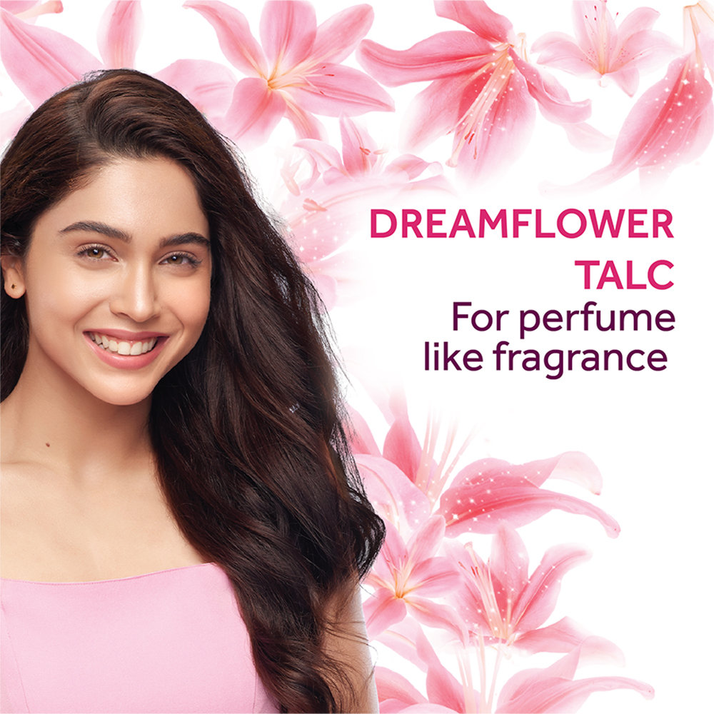 Pond's Dreamflower Fragrant Pink Lily Talc Powder 100 gm | Reduce Sweat | Controls Body Odour With Pink Lily Fragrance, Pack of 1 Pond's Dreamflower Fragrant Pink Lily Talc Powder 100 gm | Reduce Sweat | Controls Body Odour With Pink Lily Fragrance, Pack of 1