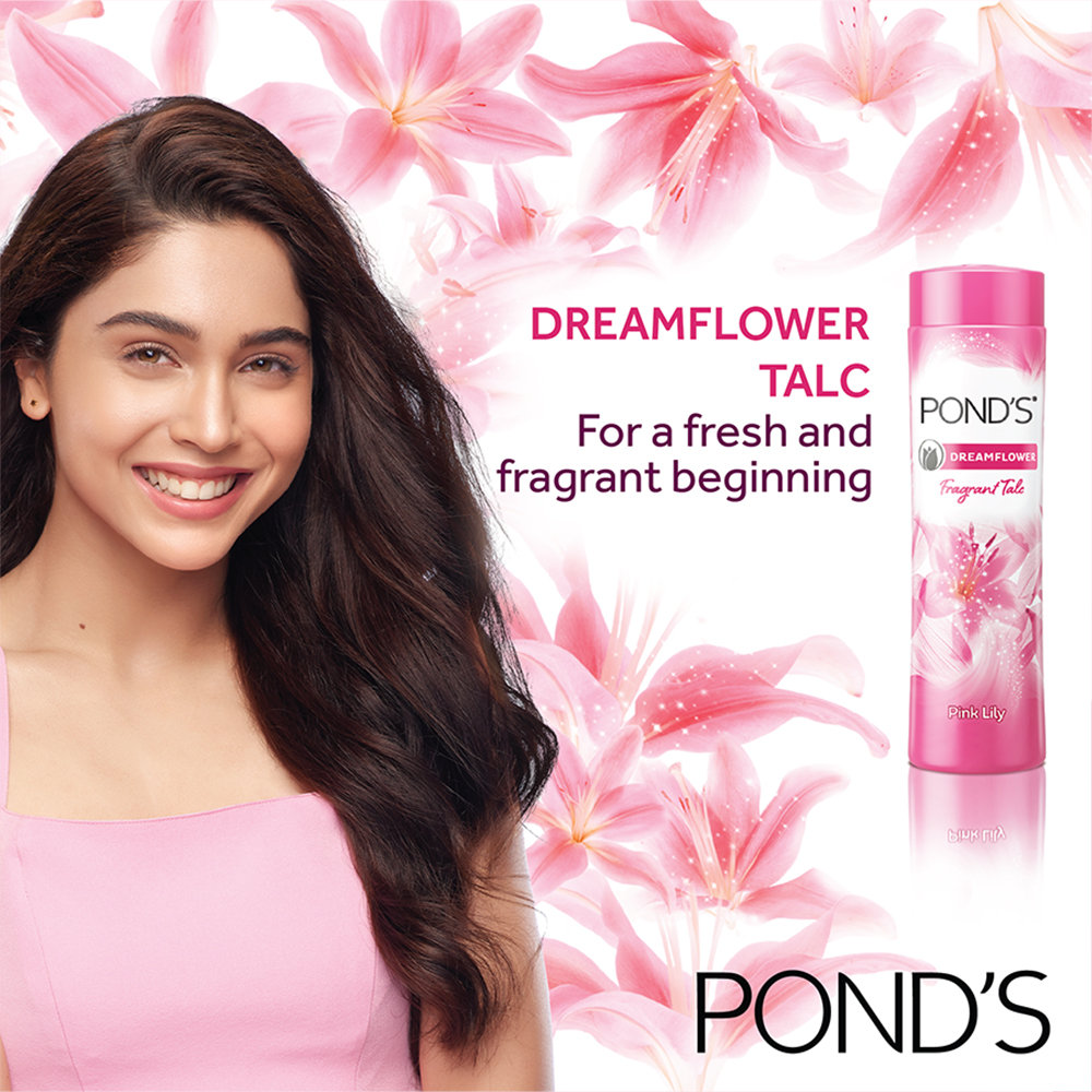 Pond's Dreamflower Fragrant Pink Lily Talc Powder 100 gm | Reduce Sweat | Controls Body Odour With Pink Lily Fragrance, Pack of 1 Pond's Dreamflower Fragrant Pink Lily Talc Powder 100 gm | Reduce Sweat | Controls Body Odour With Pink Lily Fragrance, Pack of 1