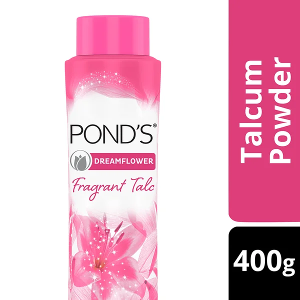 Pond's Dreamflower Fragrant Pink Lily Talc Powder 400 gm | Reduce Sweat | Controls Body Odour With Pink Lily Fragrance