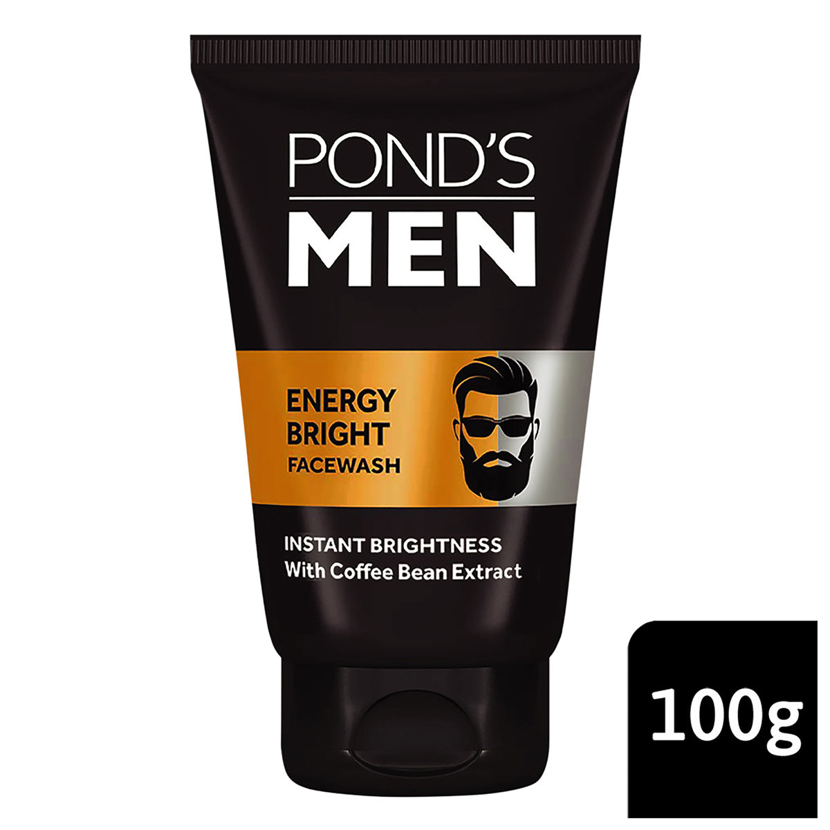 Pond's Men Energy Bright Facewash 100 gm | With Coffee Bean Extract | Anti Dullness & Brightening Face Wash | For Bright Skin, Pack of 1 Pond's Men Energy Bright Facewash 100 gm | With Coffee Bean Extract | Anti Dullness & Brightening Face Wash | For Bright Skin, Pack of 1