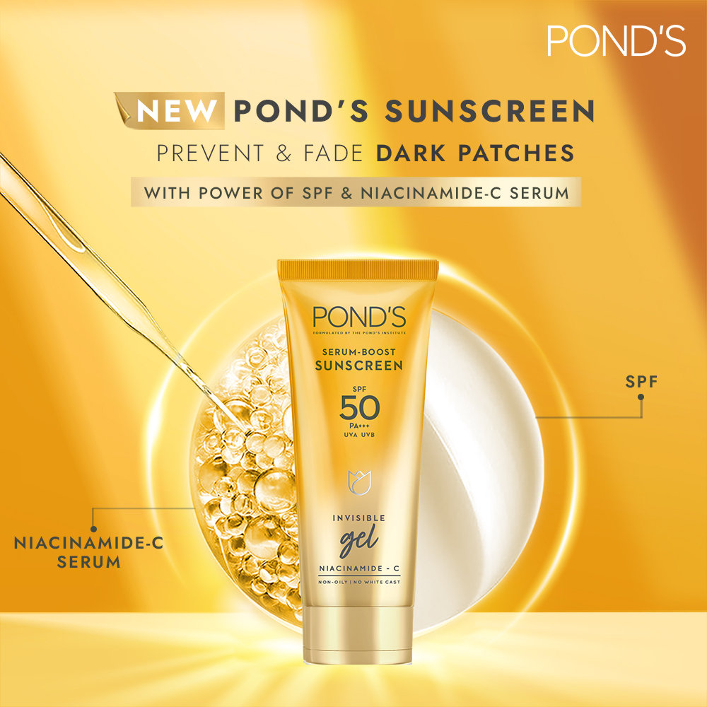Pond's Serum Boost SPF 50 PA+++ Sunscreen Invisible Gel, 50 gm, Pack of 1 Pond's Serum Boost SPF 50 PA+++ Sunscreen Invisible Gel, 50 gm, Pack of 1