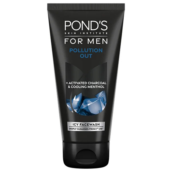 Ponds Men Pollution Out Icy Facewash, 150 gm