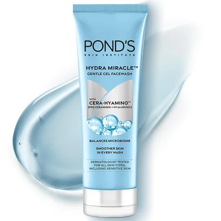 Ponds Hydra Miracle Gentle Gel Facewash, 150 gm