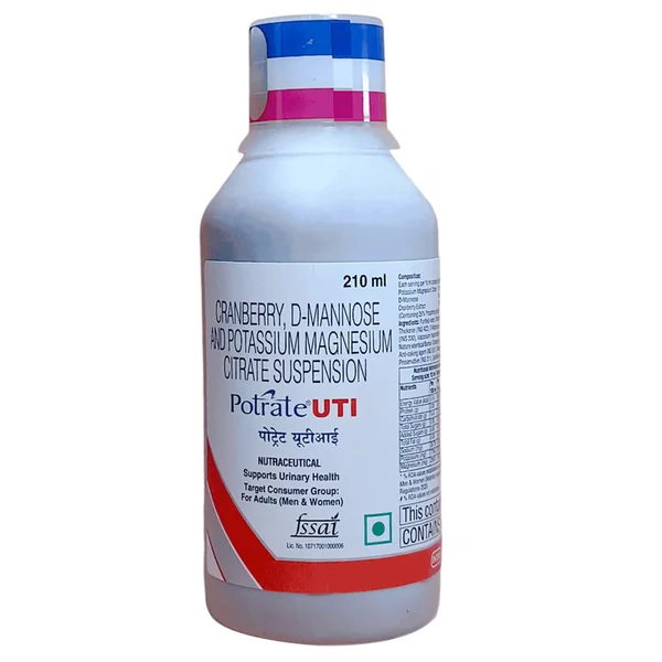 Potrate UTI Suspension 210 ml, Pack of 1 Suspension