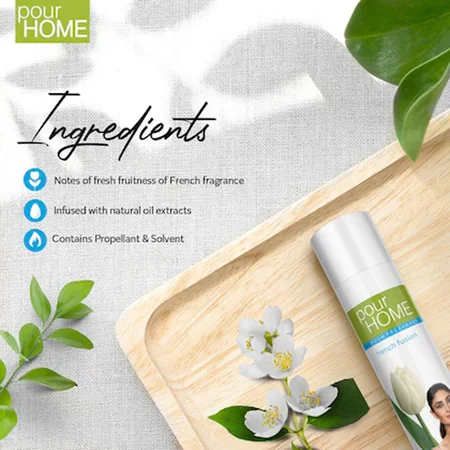POUR HOME French Fusion Room Air Freshener Spray, 220 ml