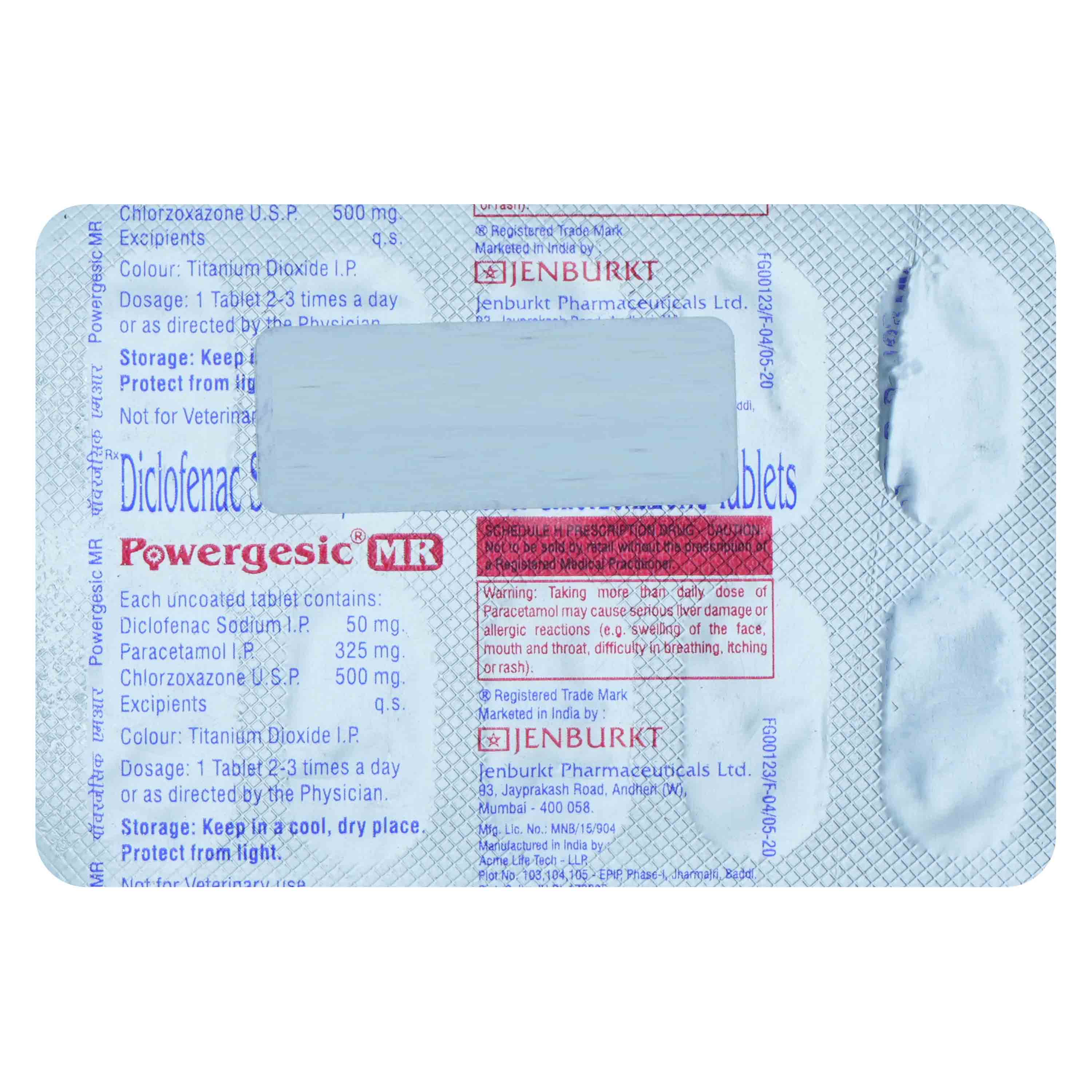 Buy Powergesic MR Tablet 10's Online