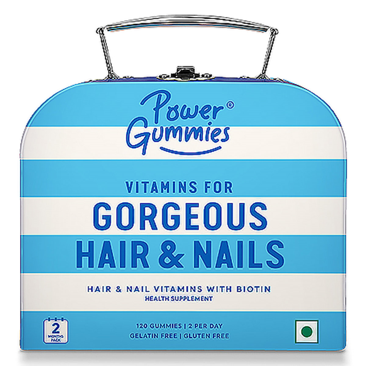 Power Gummies Hair & Nail Vitamins with Biotin Mixed Berry Flavour Gummies, 120 Count, Pack of 1 Power Gummies Hair & Nail Vitamins with Biotin Mixed Berry Flavour Gummies, 120 Count, Pack of 1