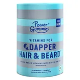 Power Gummies Vitamins for Dapper Hair &amp; Beard Gummies with Biotin for Him, 60 Count, Pack of 1