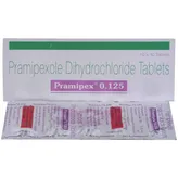 Pramipex 0.125 Tablet 10's, Pack of 10 TABLETS