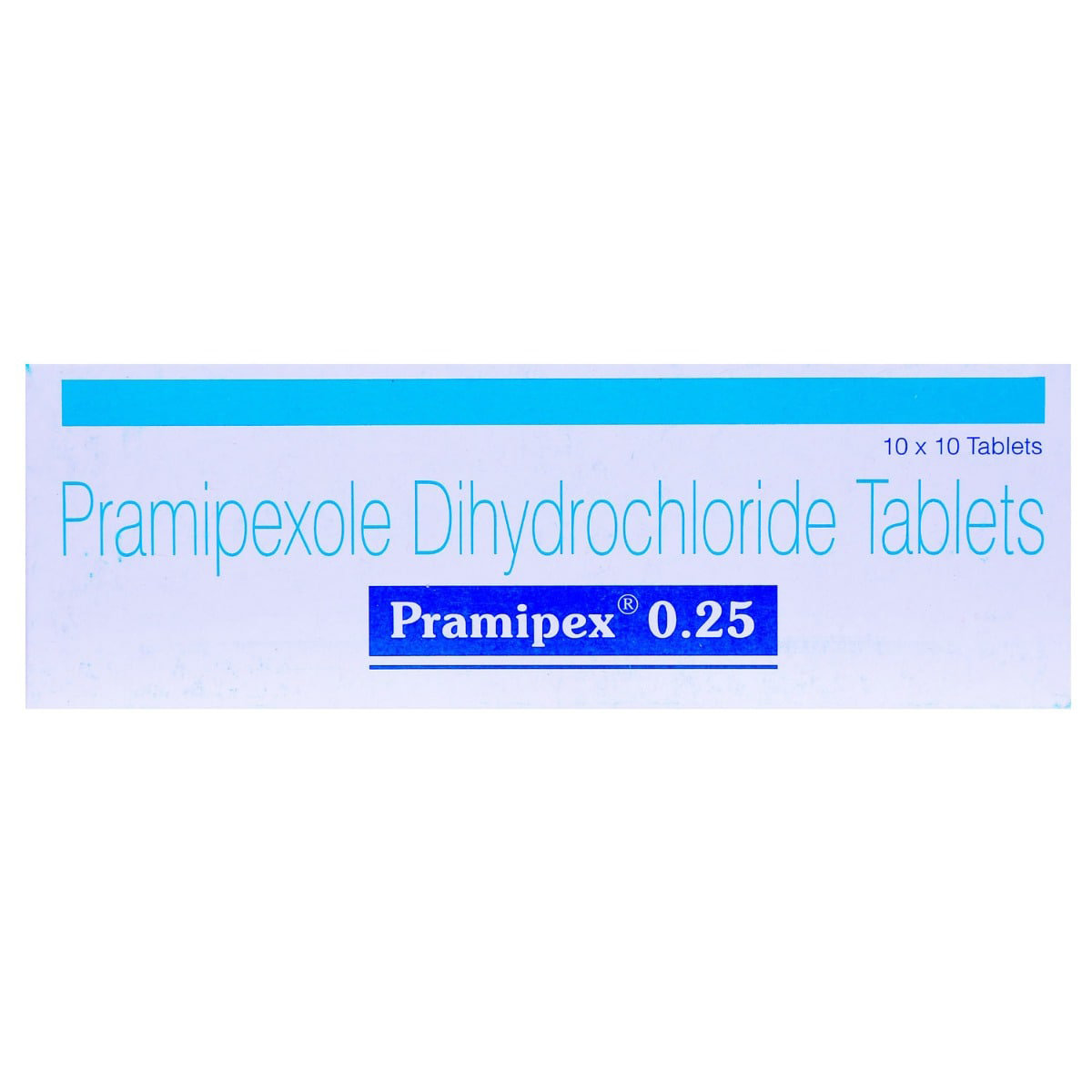 Pramipex 0.25 Tablet 10's, Pack of 10 TABLETS Pramipex 0.25 Tablet 10's, Pack of 10 TABLETS