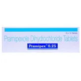 Pramipex 0.25 Tablet 10's, Pack of 10 TABLETS