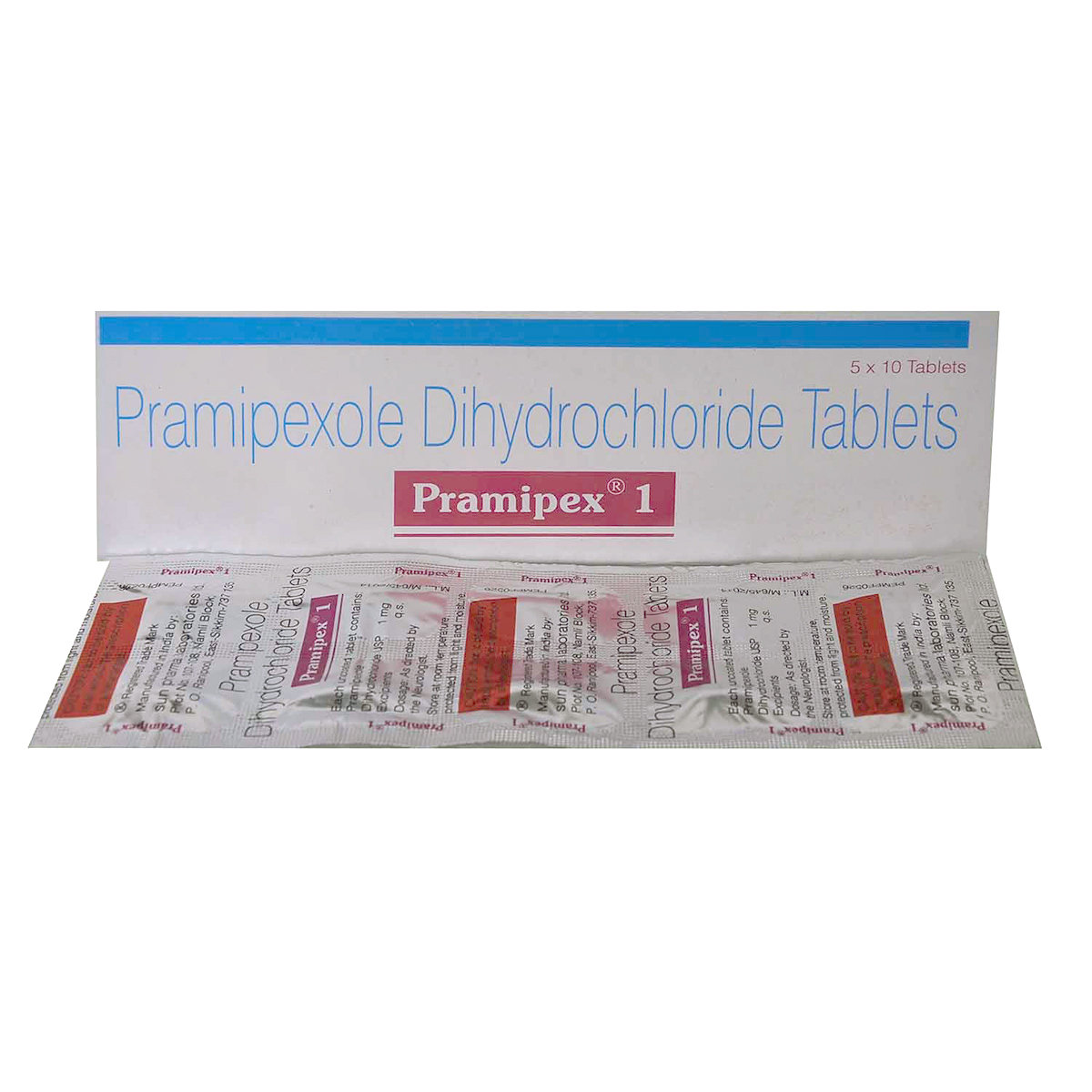 Pramipex 1 Tablet 10's, Pack of 10 TABLETS Pramipex 1 Tablet 10's, Pack of 10 TABLETS