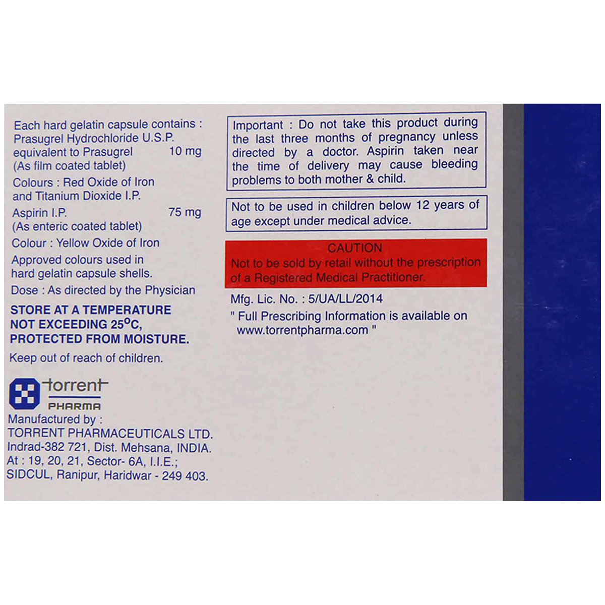 Prax A 75 Capsule 10's, Pack of 10 Prax A 75 Capsule 10's, Pack of 10