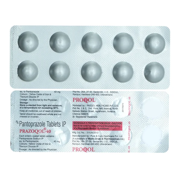 Prazoqol 40 mg Tablet 10's