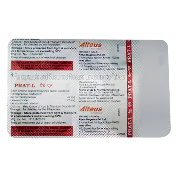 Prat-L Tablet 15's, Pack of 15