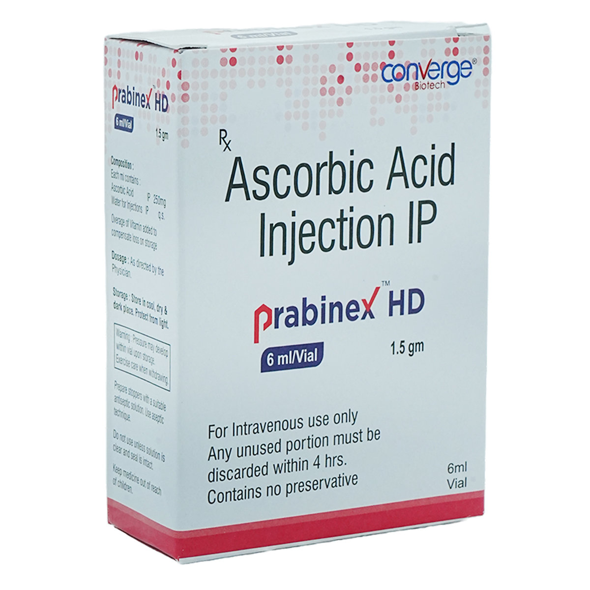Prabinex HD 1.5 gm Injection 6 ml, Pack of 1 INJECTION Prabinex HD 1.5 gm Injection 6 ml, Pack of 1 INJECTION
