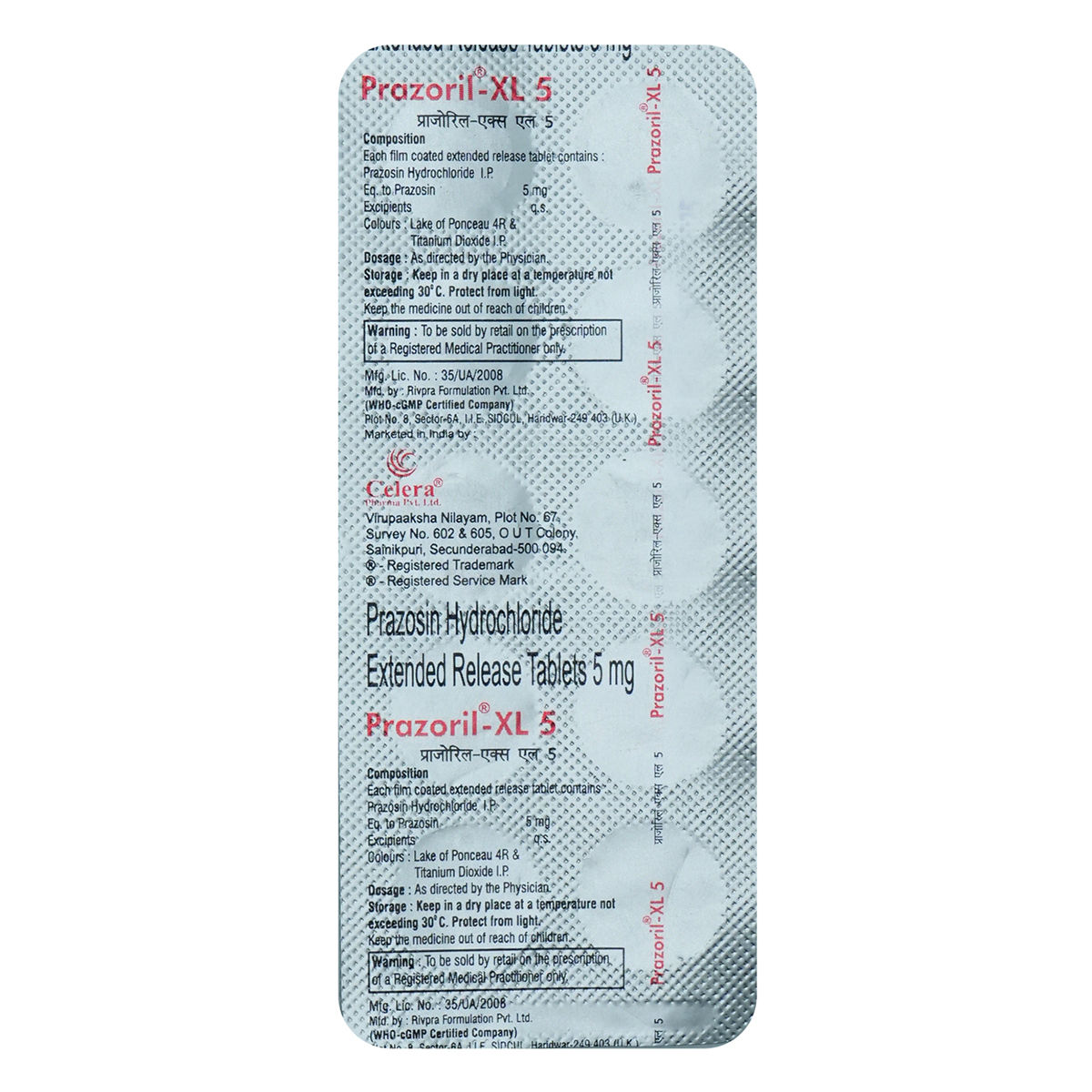 Prazoril XL 5 Tablet | Uses, Side Effects, Price | Apollo Pharmacy