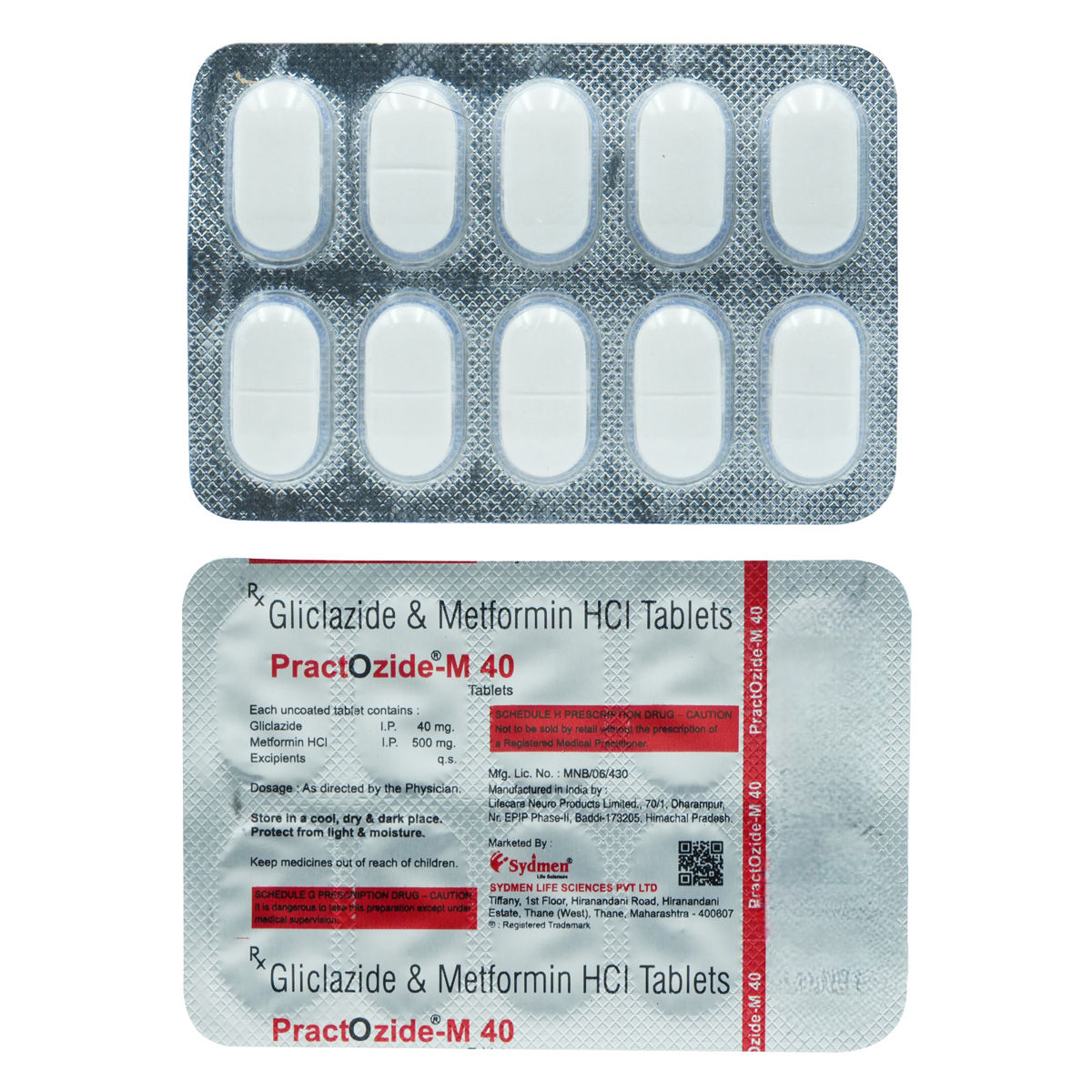Practozide-M 40 Tablet 10's, Pack of 10 TABLETS
