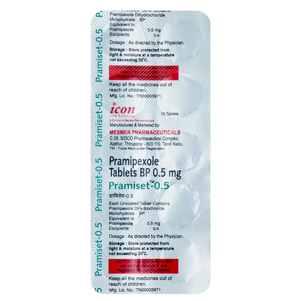 Pramiset-0.5 Tablet 10's