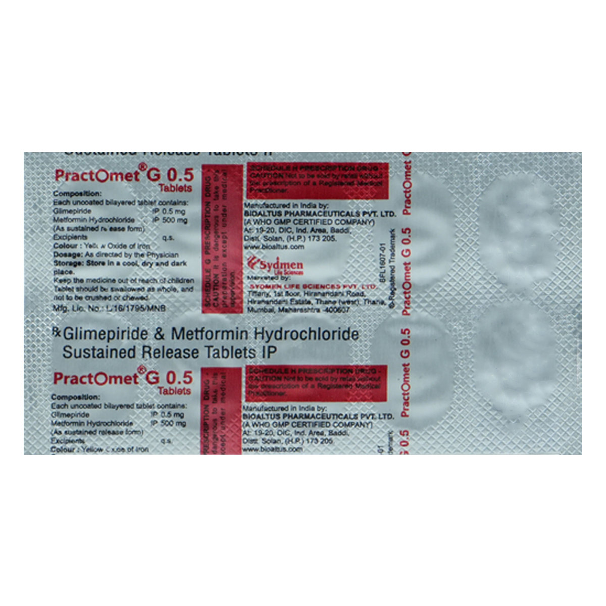 Practomet G 0.5 Tablet 10's, Pack of 10 TabletS Practomet G 0.5 Tablet 10's, Pack of 10 TabletS
