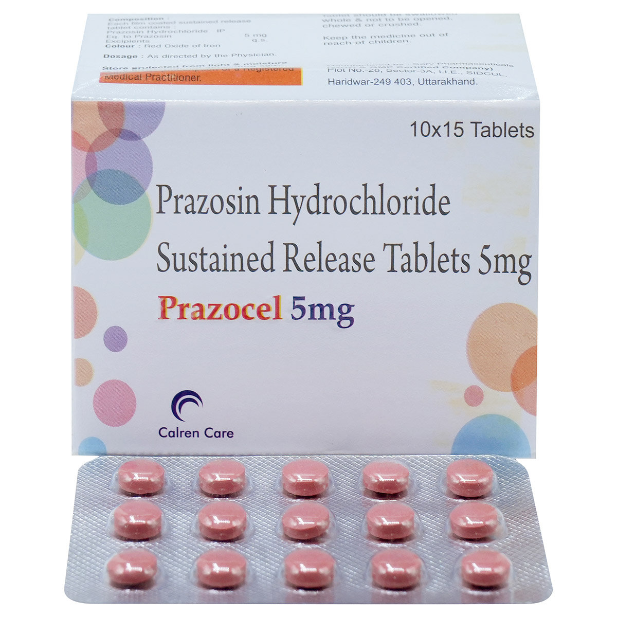 Prazocel 5 mg Tablet 15's, Pack of 15 TabletS Prazocel 5 mg Tablet 15's, Pack of 15 TabletS