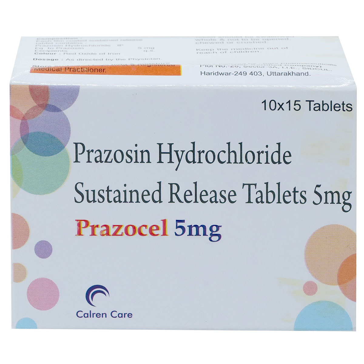 Prazocel 5 mg Tablet 15's, Pack of 15 TabletS Prazocel 5 mg Tablet 15's, Pack of 15 TabletS