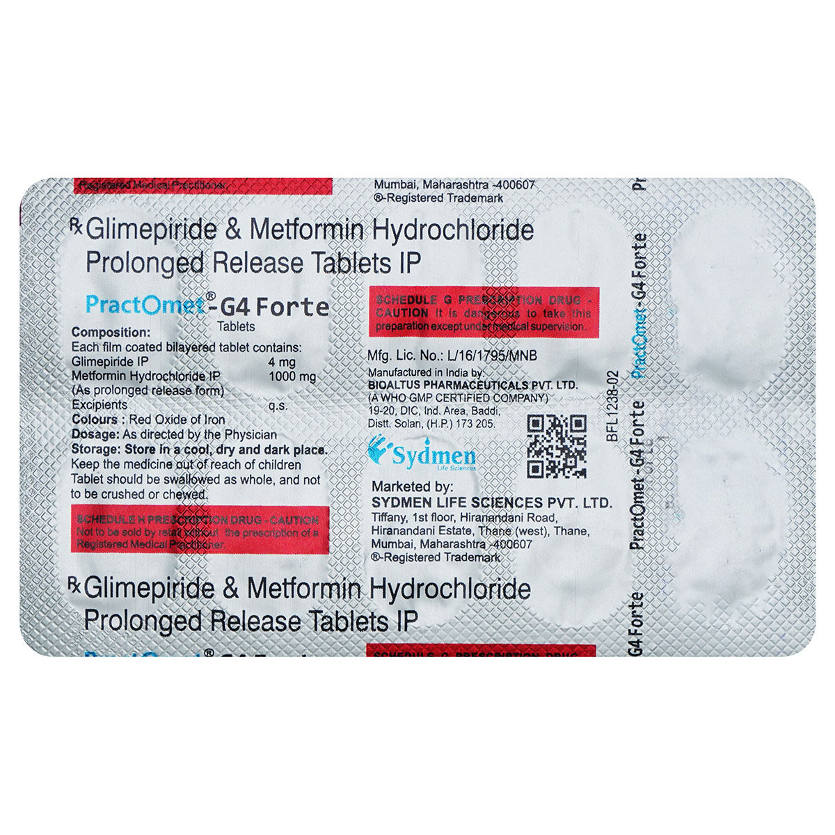 Practomet-G4 Forte Tablet 10's, Pack of 10 TabletS Practomet-G4 Forte Tablet 10's, Pack of 10 TabletS