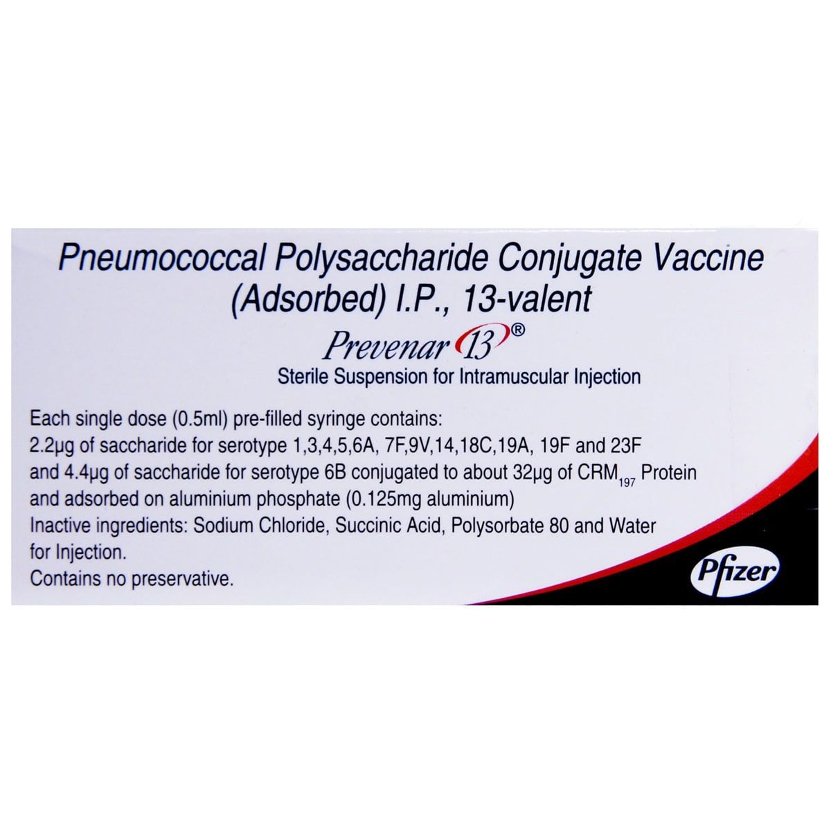 Prevenar 13 Vaccine 0.5 ml Price, Uses, Side Effects, Composition