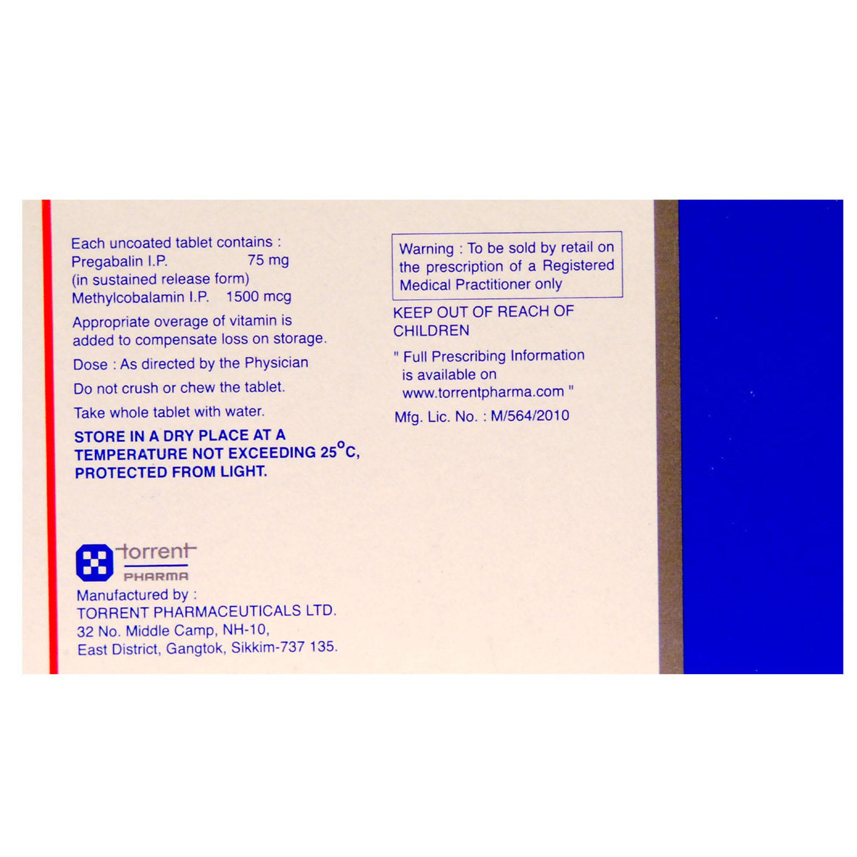 Pregalin X SR 75 Tablet 15's, Pack of 15 Pregalin X SR 75 Tablet 15's, Pack of 15