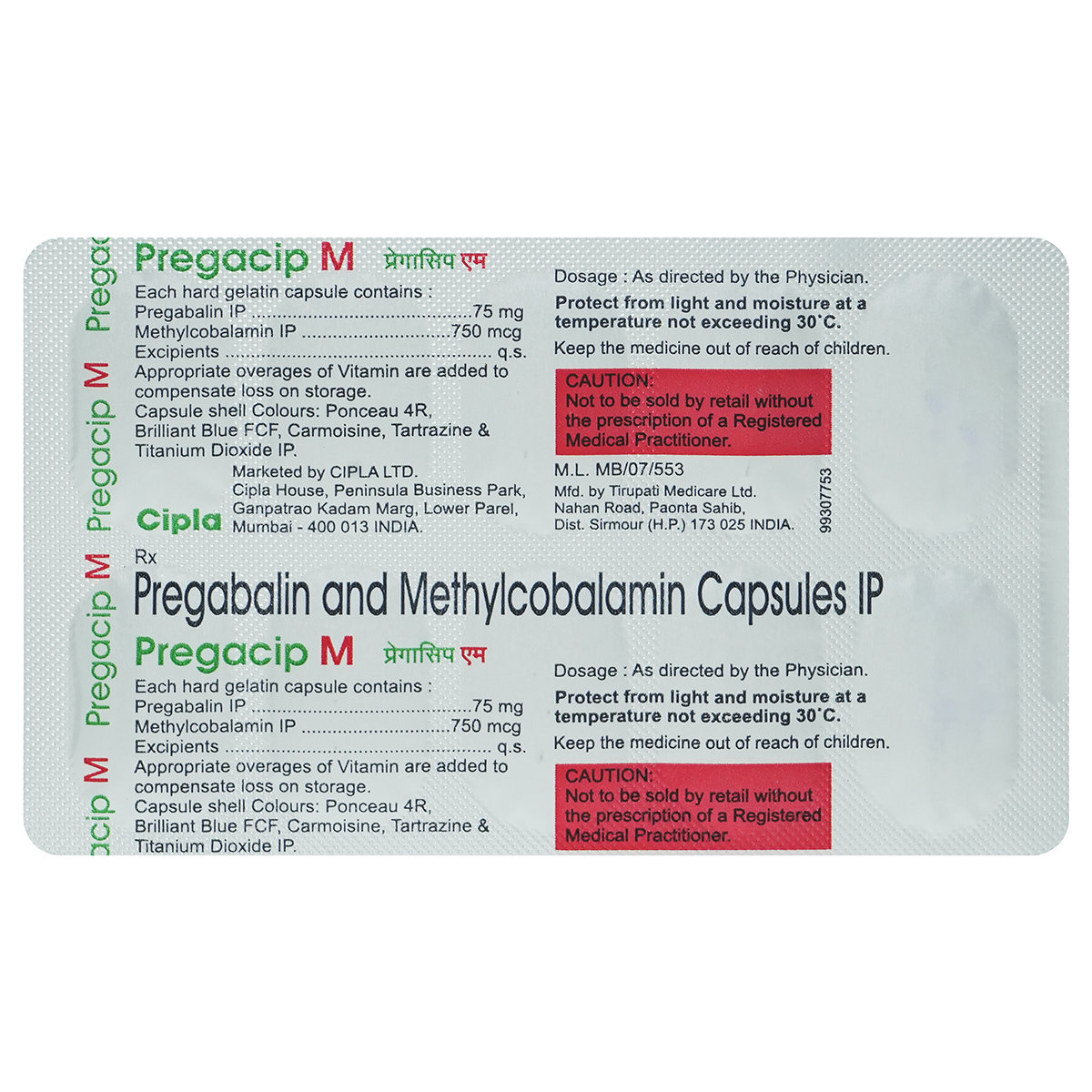 Pregacip M Capsule 10's, Pack of 10 Pregacip M Capsule 10's, Pack of 10