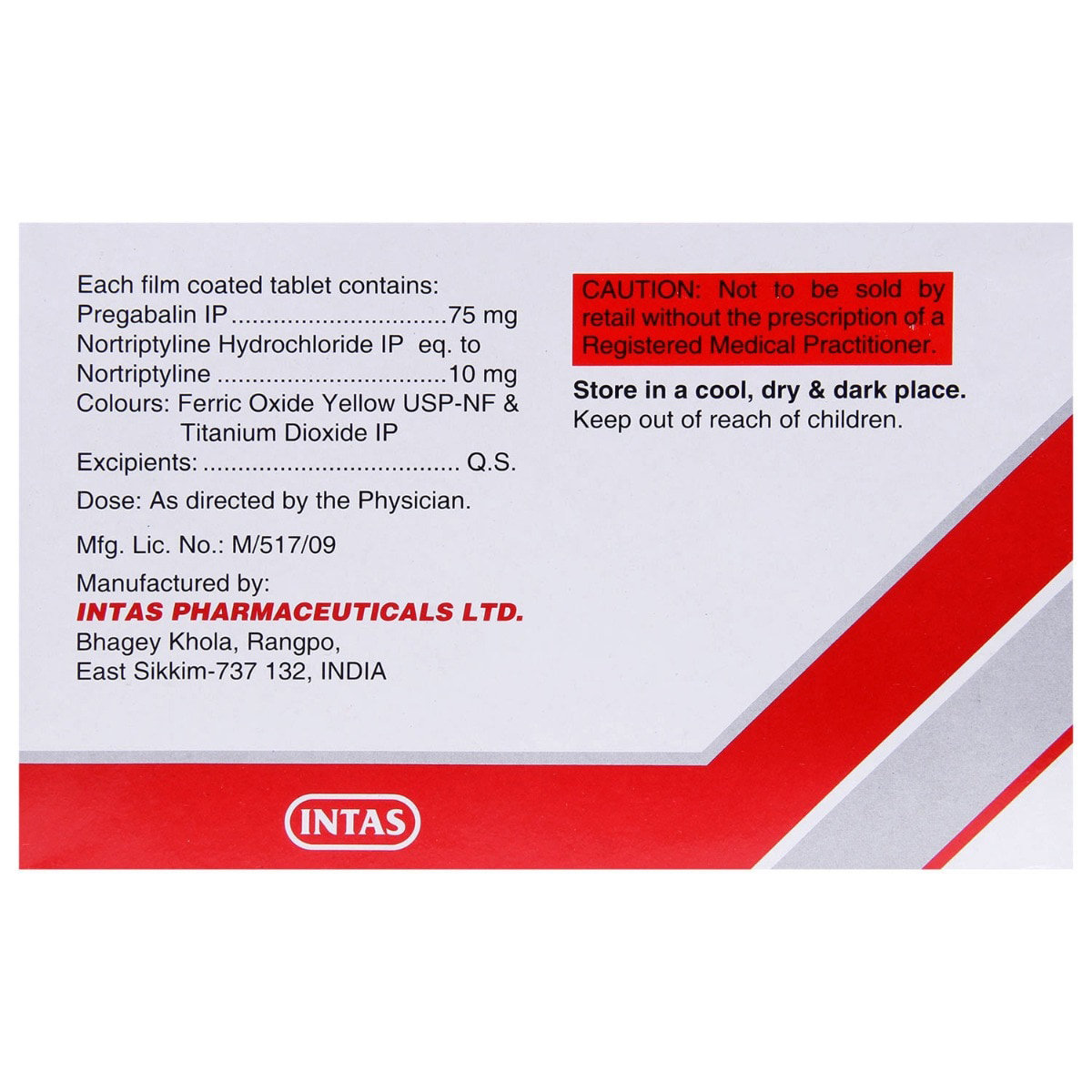 Pregabid NT Tablet 15's, Pack of 15 Pregabid NT Tablet 15's, Pack of 15