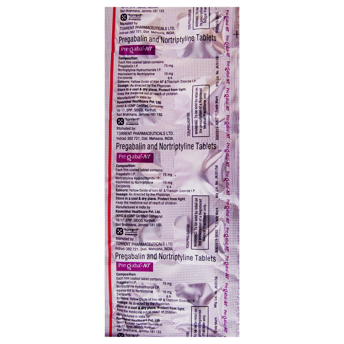 Pregaba NT Tablet 10's, Pack of 10 Pregaba NT Tablet 10's, Pack of 10