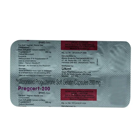 Pregcert 200 Capsule 10's