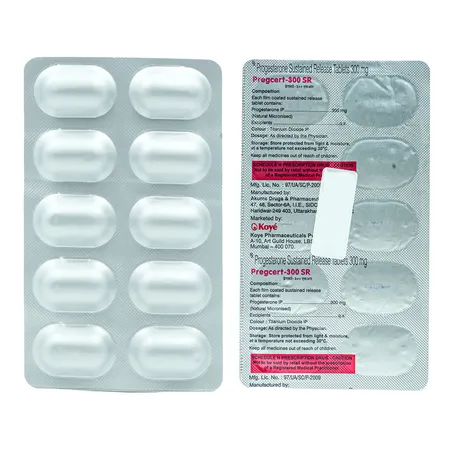 Pregcert-300 SR Tablet 10's