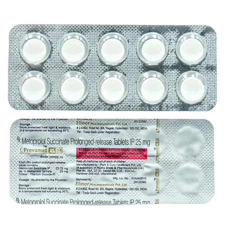 Prevamet XL 25 Tablet 10's