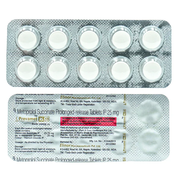 Prevamet XL 25 Tablet 10's