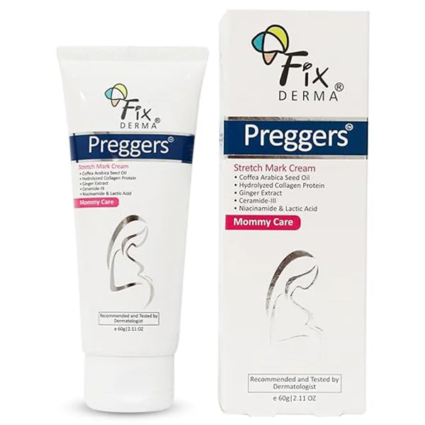 Fixderma Preggers Stretch Mark Cream, 60 gm, Pack of 1