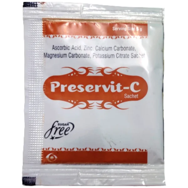 Preservit-C Sugar Free Sachet 5 gm, Pack of 1
