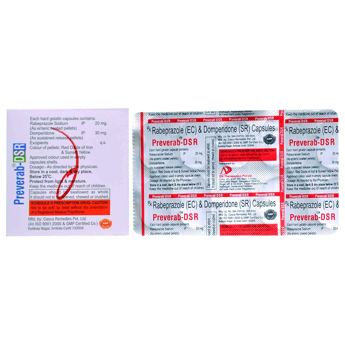 Preverab-DSR Capsule 10's, Pack of 10 Preverab-DSR Capsule 10's, Pack of 10