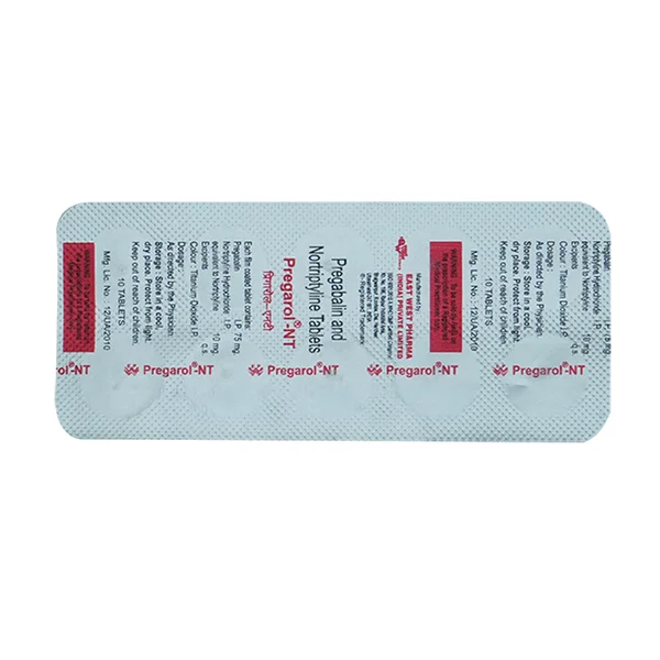 Pregarol NT 75 mg/10 mg Tablet 10's