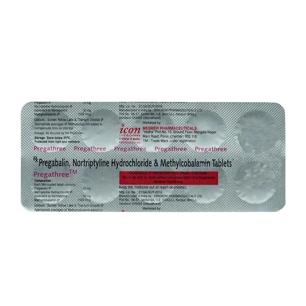 Pregathree Tablet 10's, Pack of 10 TABLETS