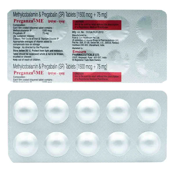 Preganza-ME 75 Tablet 10's
