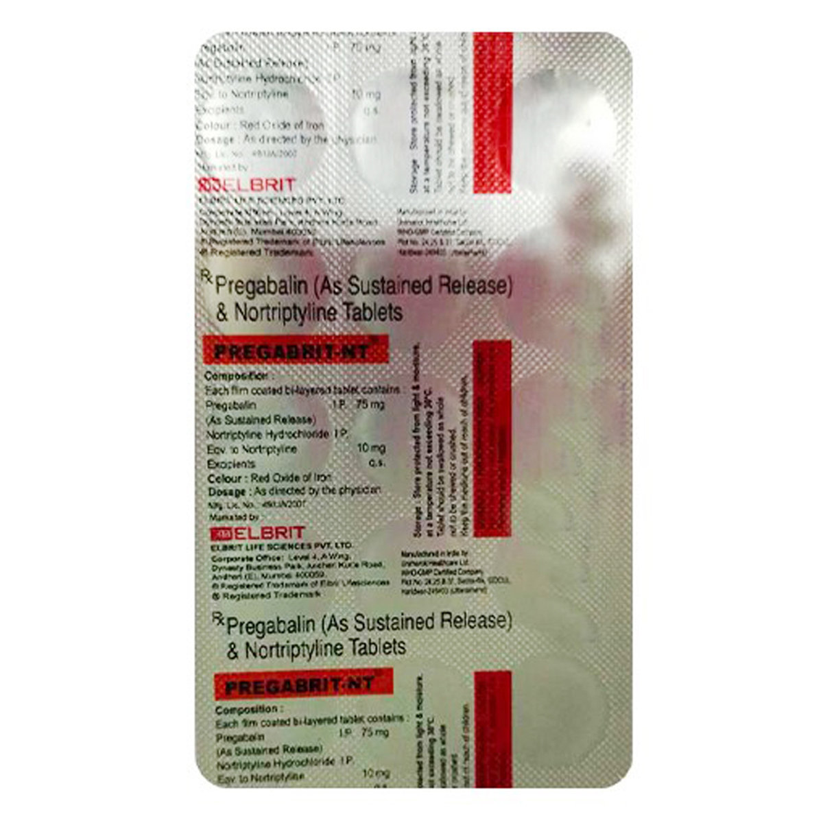 Pregabrit-NT Tablet 15's, Pack of 15 Pregabrit-NT Tablet 15's, Pack of 15