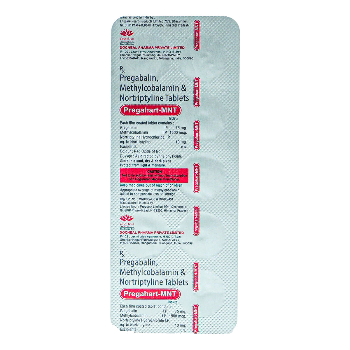 PREGAHART-MNT TABLETS 10'S, Pack of 10 TABLETS