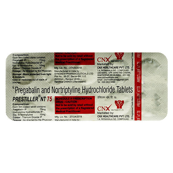 Prestiller NT 75 Tablet 10's, Pack of 10 Prestiller NT 75 Tablet 10's, Pack of 10