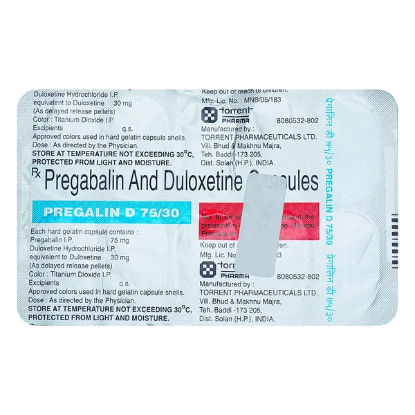 Pregalin D 75/30 Capsule 10's, Pack of 10